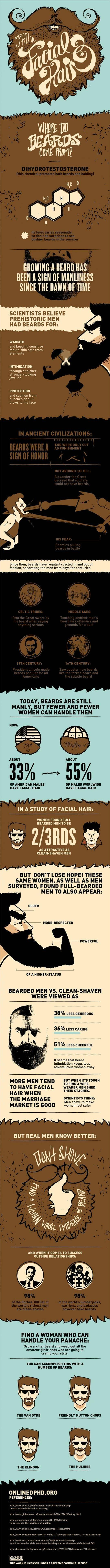 infographic about beards