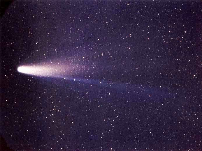 an image of comet Halley